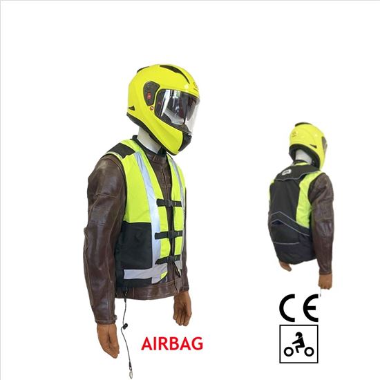 Airbag para moto, chaleco Shiro con recarga ,proteción vertebras