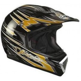 CASCO LAZER MX7 HOTROD ORO...
