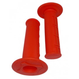 PUÑOS MOTO JUEGO ROJO GOMA