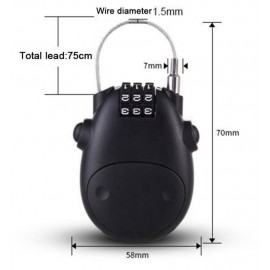 ANTIRROBO CASCO CON CABLE...