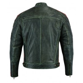 Chaqueta moto Hombre Piel...