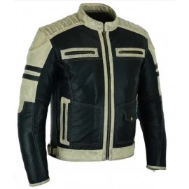 Chaqueta moto Hombre Piel...