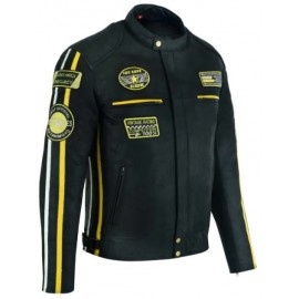 Chaqueta moto Hombre Piel...
