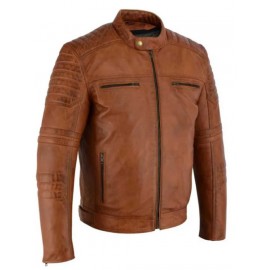 Chaqueta moto Hombre Piel...