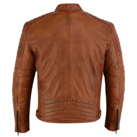 Chaqueta moto Hombre Piel...