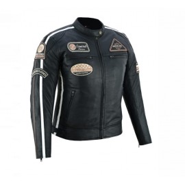Chaqueta moto Mujer Piel...