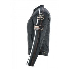 Chaqueta moto Mujer Piel...