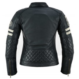 Chaqueta moto Mujer Piel...