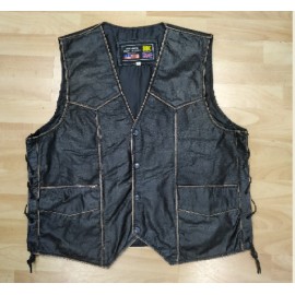 CHALECO MOTO PIEL TRATADA...