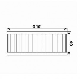 Filtro de Aceite MEIWA...