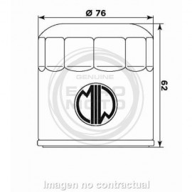 Filtro de Aceite MEIWA BMW...