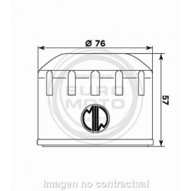 Filtro de Aceite MEIWA BMW...