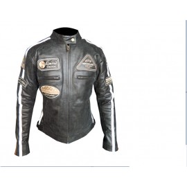 CHAQUETA MUJER PIEL CUERO...