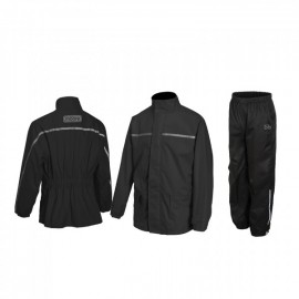 TRAJE LLUVIA NEGRO MOTO...