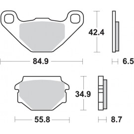 Pastillas de freno de moto...