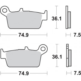 Pastillas de freno de moto...