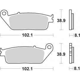 Pastillas de freno de moto...