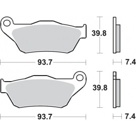 Pastillas de freno de moto...