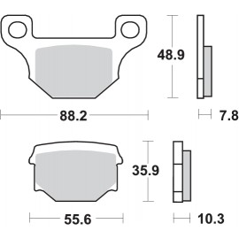Pastillas de freno de moto...