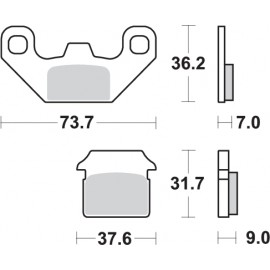 Pastillas de freno de moto...