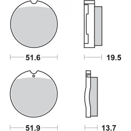 Pastillas de freno de moto...