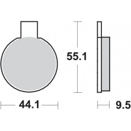 Pastillas de freno de moto...