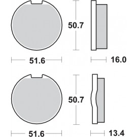 Pastillas de freno de moto...