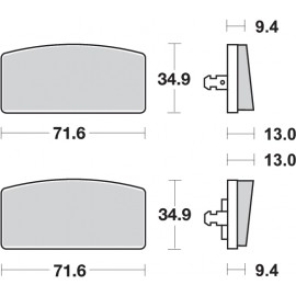 Pastillas de freno de moto...