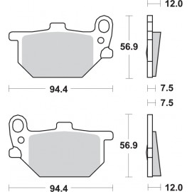 Pastillas de freno de moto...