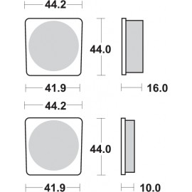 Pastillas de freno de moto...