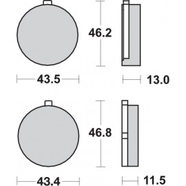 Pastillas de freno de moto...