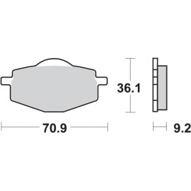 Pastillas de freno de moto...