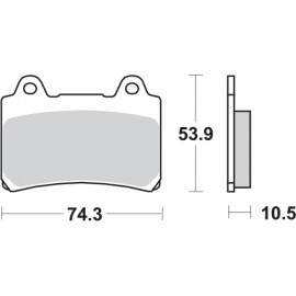 Pastillas de freno de moto...