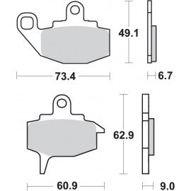 Pastillas de freno de moto...