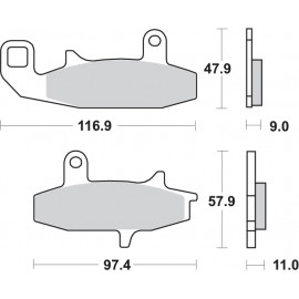 Pastillas de freno de moto...