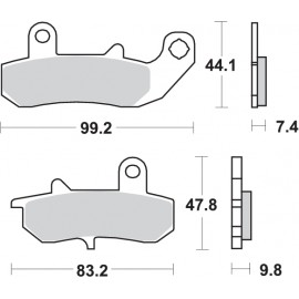 Pastillas de freno de moto...