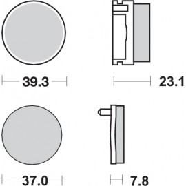 Pastillas de freno de moto...