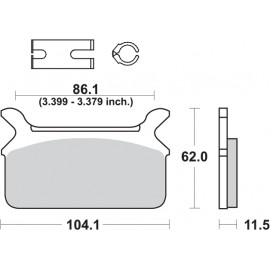 Pastillas de freno de moto...