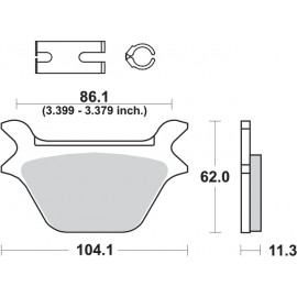Pastillas de freno de moto...