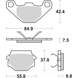 Pastillas de freno de moto...