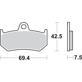 Pastillas de freno de moto...