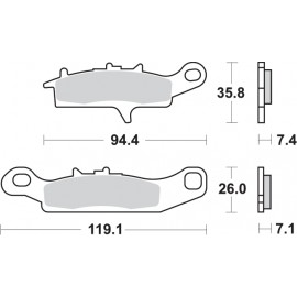 Pastillas de freno de moto...