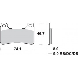 Pastillas de freno de moto...