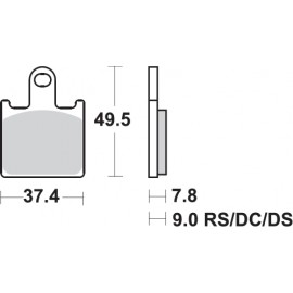 Pastillas de freno de moto...