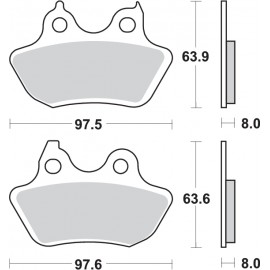 Pastillas de freno de moto...