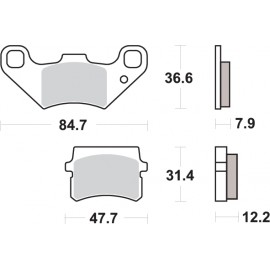 Pastillas de freno de moto...