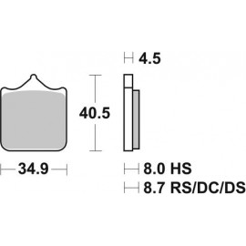 Pastillas de freno de moto...