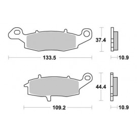 Pastillas de freno de moto...