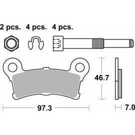 Pastillas de freno de moto...