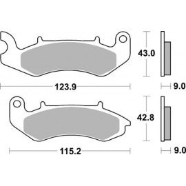 Pastillas de freno de moto...